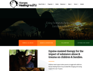 horseshealingheartsusa.org screenshot