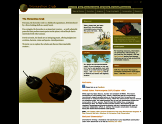 horseshoecrab.org screenshot