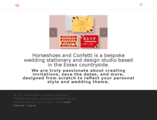 horseshoesandconfetti.com screenshot