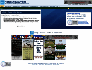 horseshowsonline.com screenshot