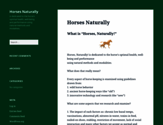 horsesnaturally.com screenshot