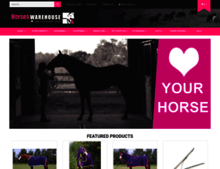 horseswarehouse.com.au screenshot