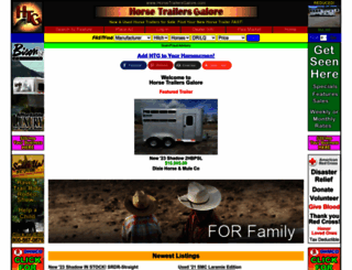 horsetrailersgalore.com screenshot