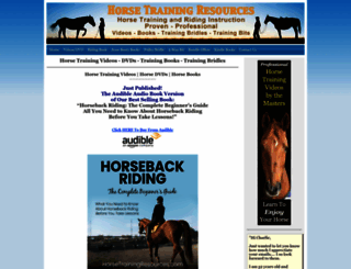 horsetrainingresources.com screenshot