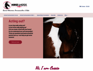 horsewhispers.com.au screenshot