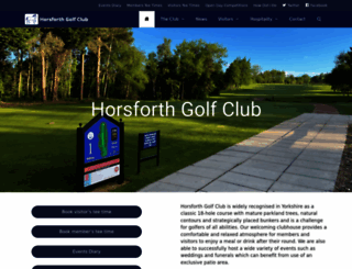 horsforthgolfclub.co.uk screenshot