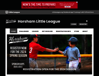 horshamlittleleague.com screenshot