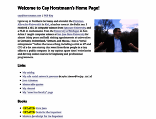 horstmann.com screenshot