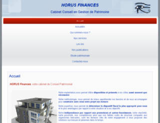 horus-finances.fr screenshot