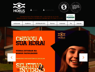 horus.edu.br screenshot