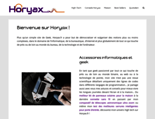 horyax.fr screenshot