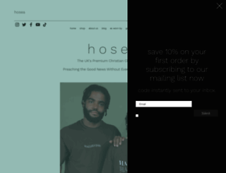 hoseaclothing.com screenshot