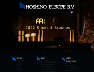 hoshinoeurope.com screenshot