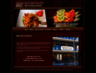 hoshunrestaurant.com screenshot
