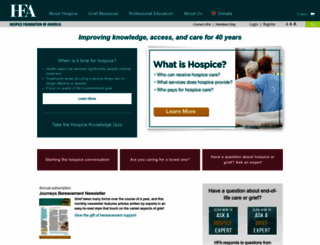 hospicefoundation.org screenshot