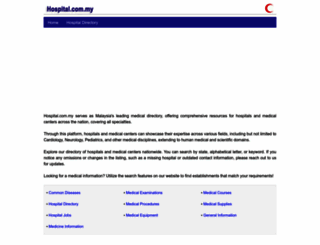hospital.com.my screenshot