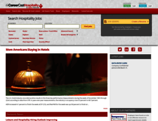 hospitality.careercast.com screenshot