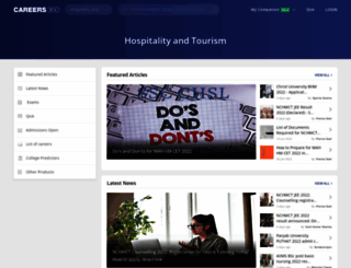 hospitality.careers360.com screenshot