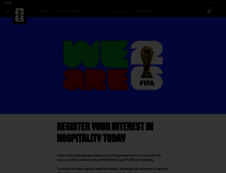 hospitality.fifa.com screenshot