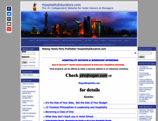 hospitalityeducators.com screenshot