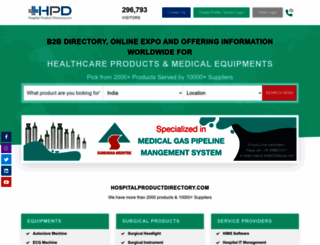 hospitalproductdirectory.com screenshot