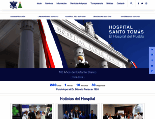 hospitalsantotomas.gob.pa screenshot
