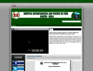 hospitalsvpgarzon.gov.co screenshot