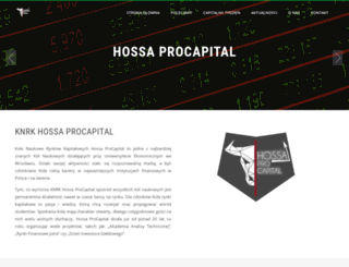 hossaprocapital.ue.wroc.pl screenshot