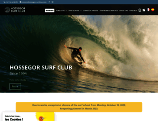hossegor-surfclub.com screenshot