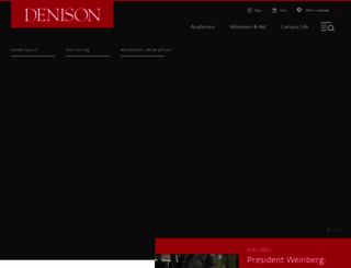 host.denison.edu screenshot