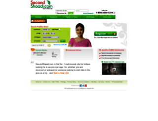 host.secondshaadi.com screenshot