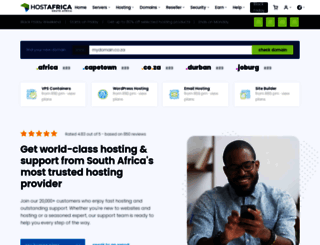 hostafrica.co.za screenshot