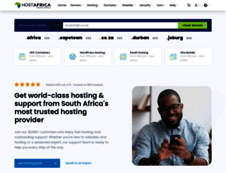 hostafrica.com screenshot