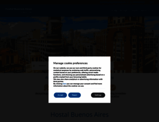 hostalbuenosaires-madrid.com screenshot