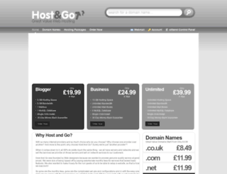 hostandgo.co.uk screenshot