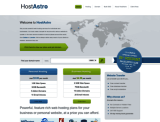 hostastro.com screenshot