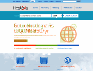 hostaxis.in screenshot