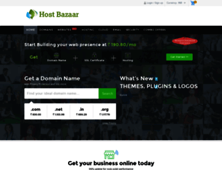 hostbazaar.in screenshot