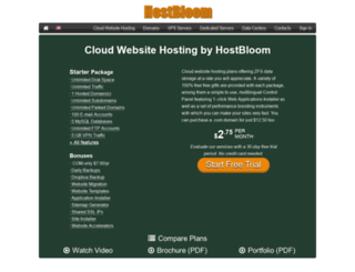 hostbloom.com screenshot