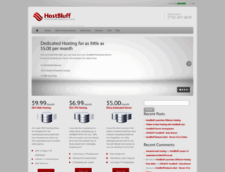 hostbluff.com screenshot