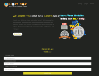 hostbox.co.in screenshot