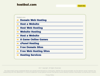 hostbul.com screenshot