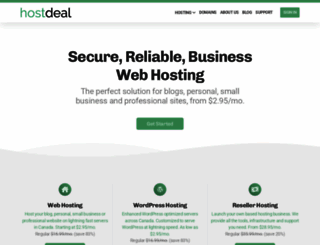 hostdeal.com screenshot
