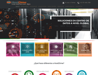 hostdime.com.mx screenshot