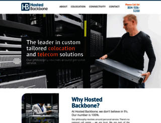 hostedbackbone.net screenshot