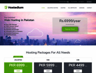 hostedium.com screenshot