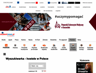 hostele.studentnews.pl screenshot
