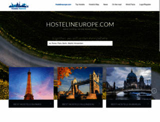 hostelineurope.com screenshot