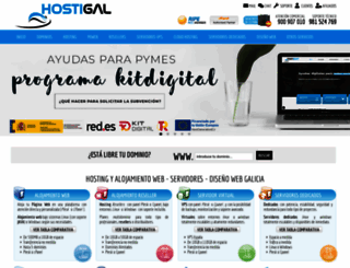 hostigal.com screenshot