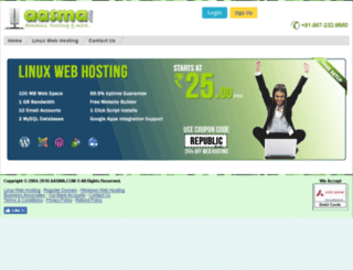 hosting.aasma.com screenshot